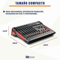 MESA MEZCLAS 12 CANALES POWER DYNAMICS