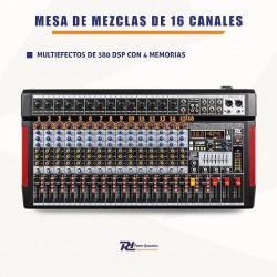 MESA MEZCLAS 16 CANALES POWER DYNAMICS