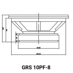 WOOFER 10" PARA HIFI GRS