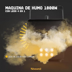 MÁQUINA DE HUMO RGBA BEAMZ RAGE 1800W